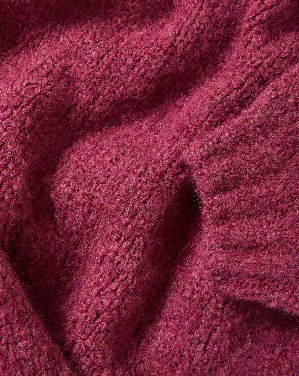 Veronica Beard Fuchsia fuzzy knit wool sweater texture detail.