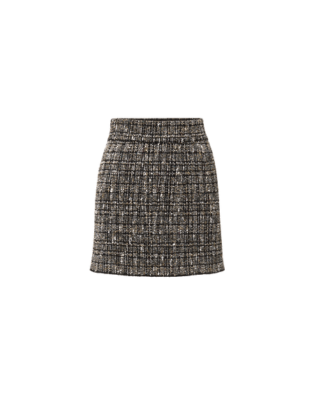 Veronica Beard Black tweed mini skirt.