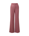 Veronica Beard Pink tweed wide-leg pants with pressed creases.