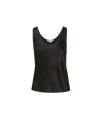 Veronica Beard Black silk scoop neck tank top.