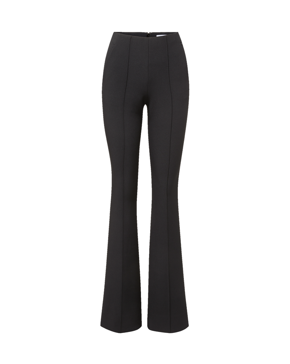 Veronica Beard Black flared trousers with front seam details.