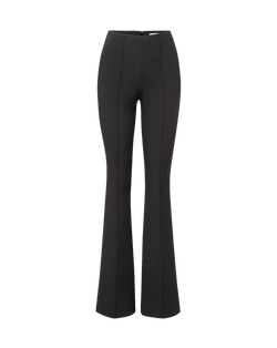 Veronica Beard Black flared trousers with front seam details.
