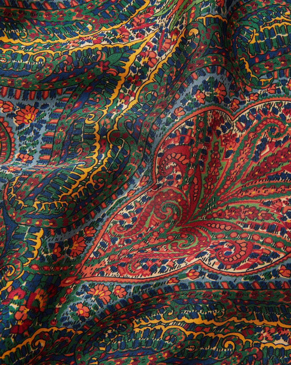 Veronica Beard Multicolor paisley patterned silk scarf.