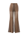Veronica Beard Multi-color chevron knit flared trousers.
