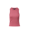 Veronica Beard Pink ribbed knit sleeveless tank top.