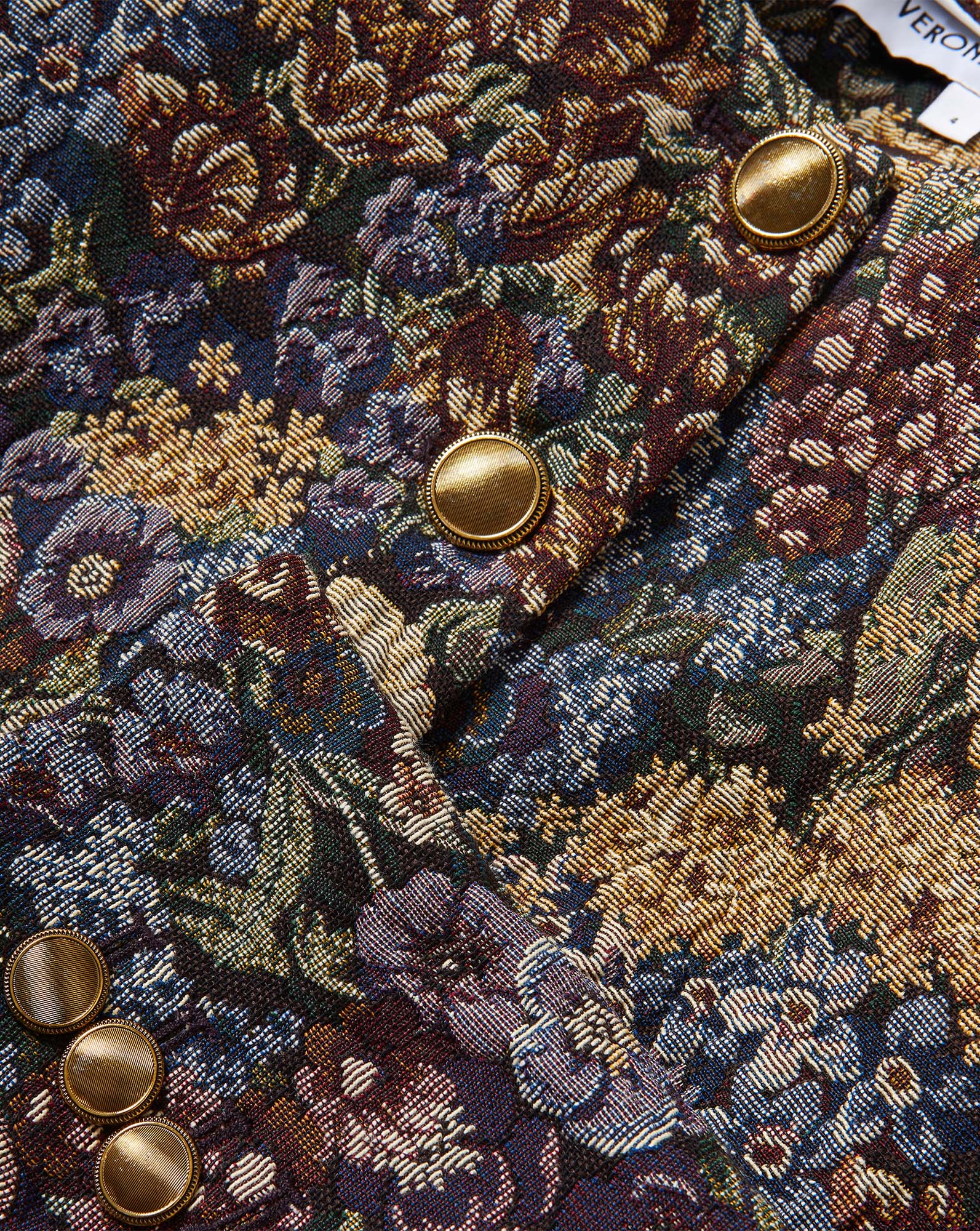 Wilde Brocade Jacket in Dark Eggplant Multi | Veronica Beard