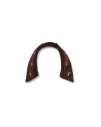 Veronica Beard Brown suede collar with gold and black studs.