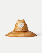 Veronica Beard Racquet Straw Hat - Brown/White
