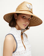Veronica Beard Racquet Straw Hat