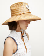 Veronica Beard Racquet Straw Hat