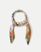 Veronica Beard Floral Bandana Silk Scarf - Orange Multi