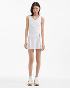 Veronica Beard Deuce Pleated Tennis Skort - White