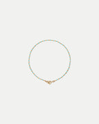 Veronica Beard Enamel Bead Chain Anklet - Turquoise