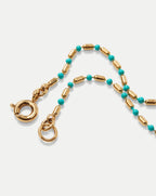 Veronica Beard Enamel Bead Chain Anklet
