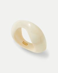 Veronica Beard Marbled Resin Bangle - Ivory