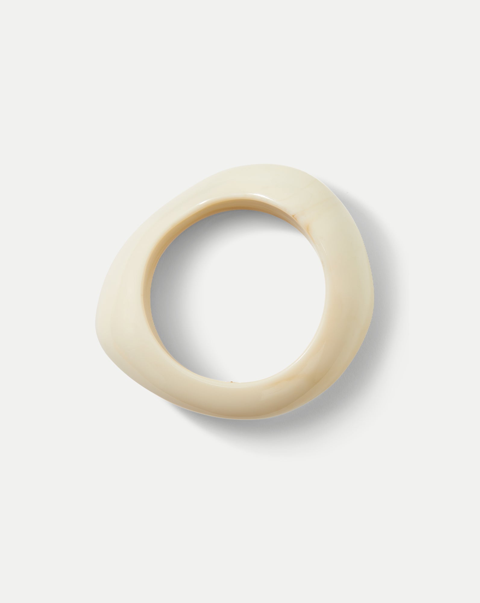 Veronica Beard Marbled Resin Bangle - Ivory