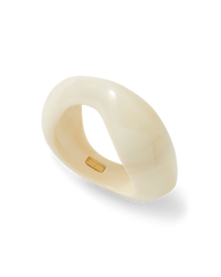 Veronica Beard Marbled Resin Bangle - Ivory