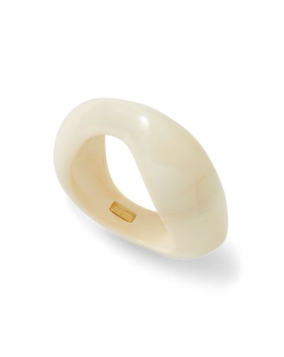 Veronica Beard Marbled Resin Bangle - Ivory