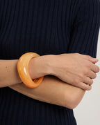 Veronica Beard Marbled Resin Bangle - Sherbert