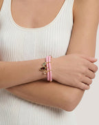 Veronica Beard Paracord Charm Bracelet - Pink