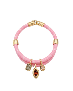 Veronica Beard Paracord Charm Bracelet - Pink