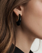 Veronica Beard Resin J-Hoop Earring