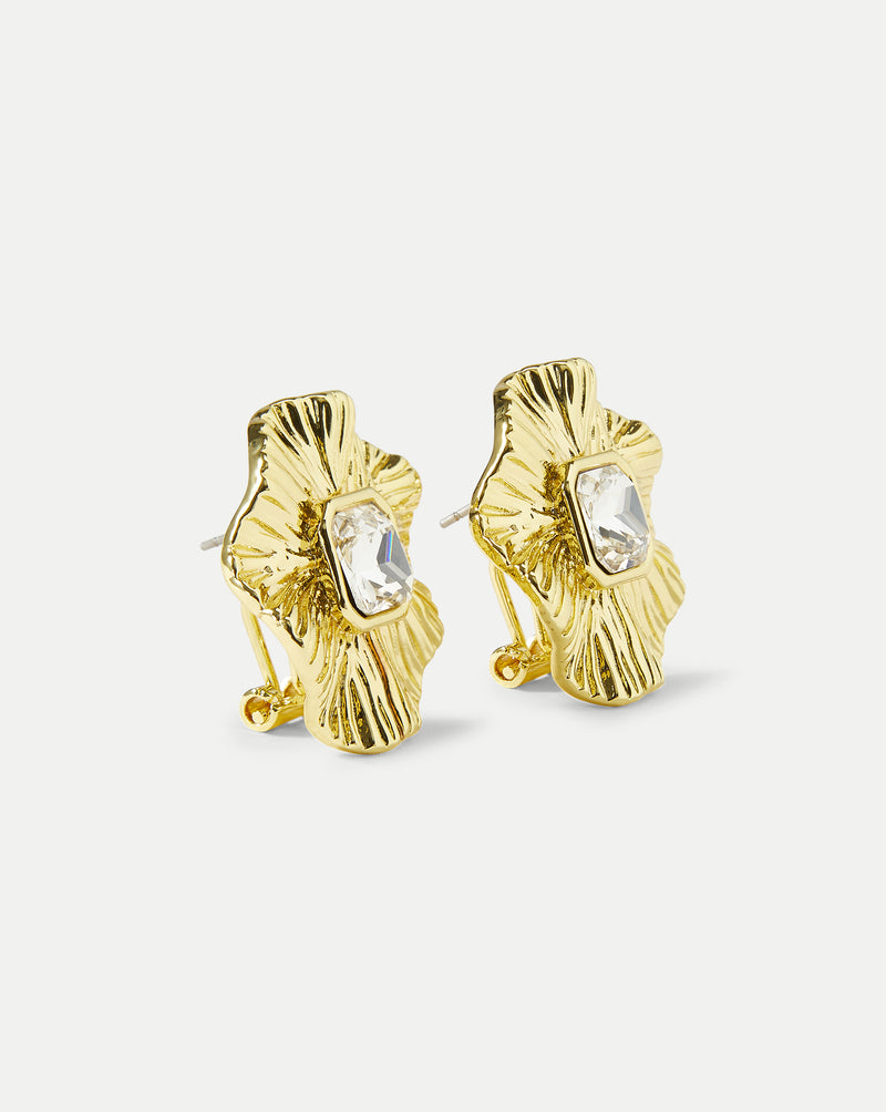 Veronica Beard Gold Floral Earring - Gold