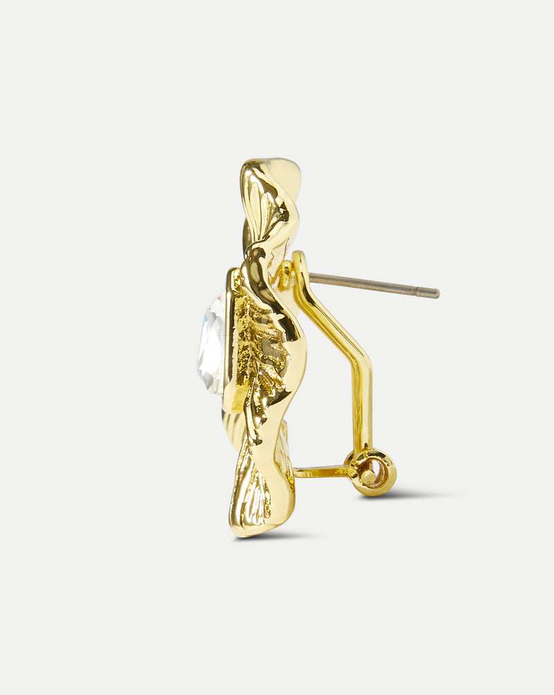 Veronica Beard Gold Floral Earring - Gold