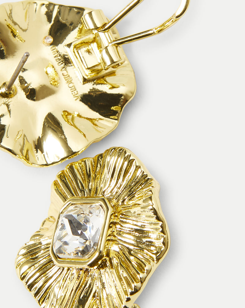Veronica Beard Gold Floral Earring - Gold