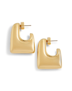 Veronica Beard Everyday Square Hoop Gold