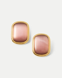 Veronica Beard Cat’s Eye Stone Earring - Plum