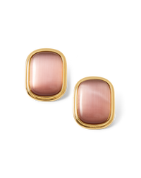 Veronica Beard Cat’s Eye Stone Earring Plum