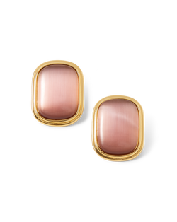 Veronica Beard Cat’s Eye Stone Earring Plum