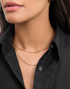 Veronica Beard Enamel Bead Chain Necklace