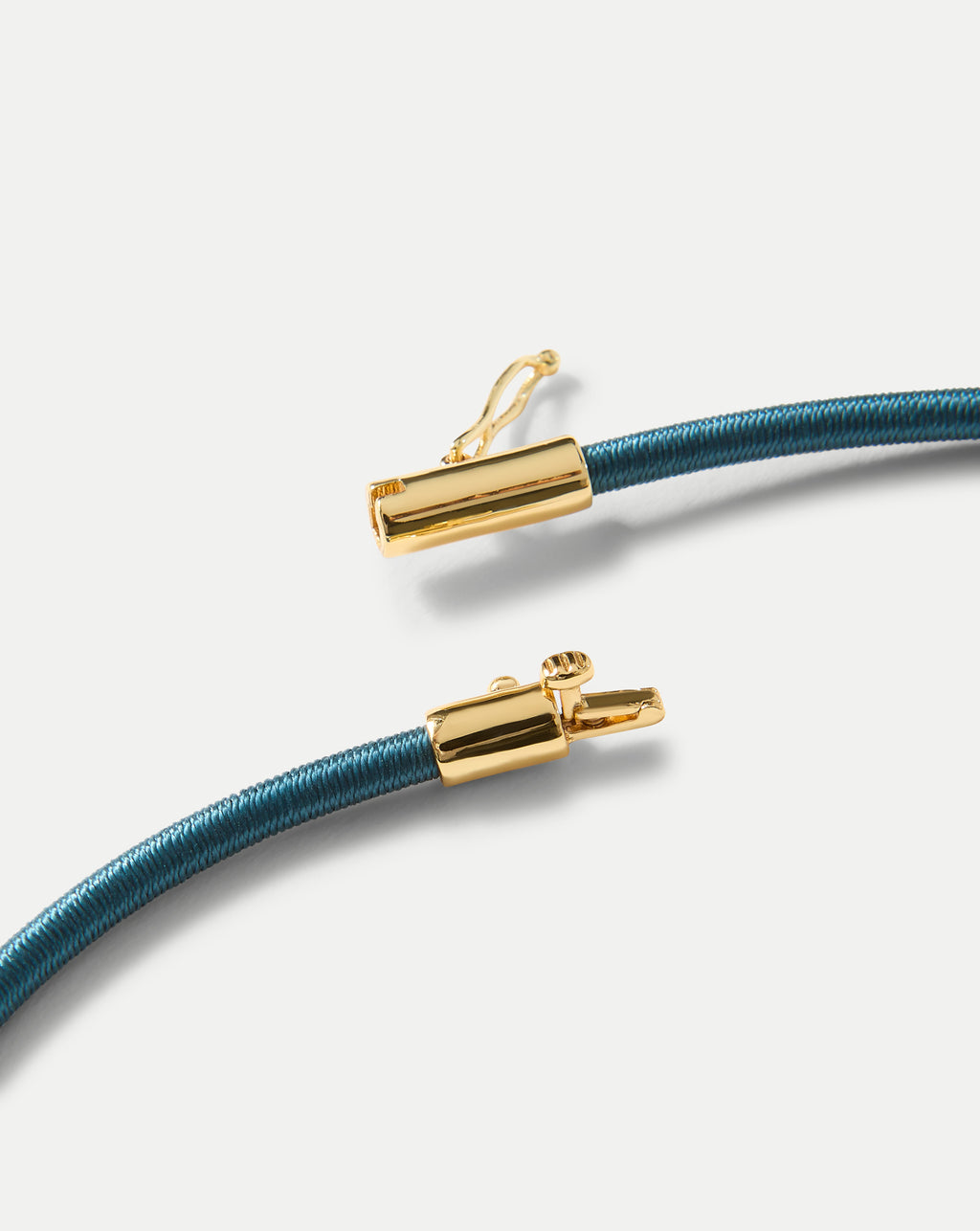 Veronica Beard Teal Cord Pendant Necklace