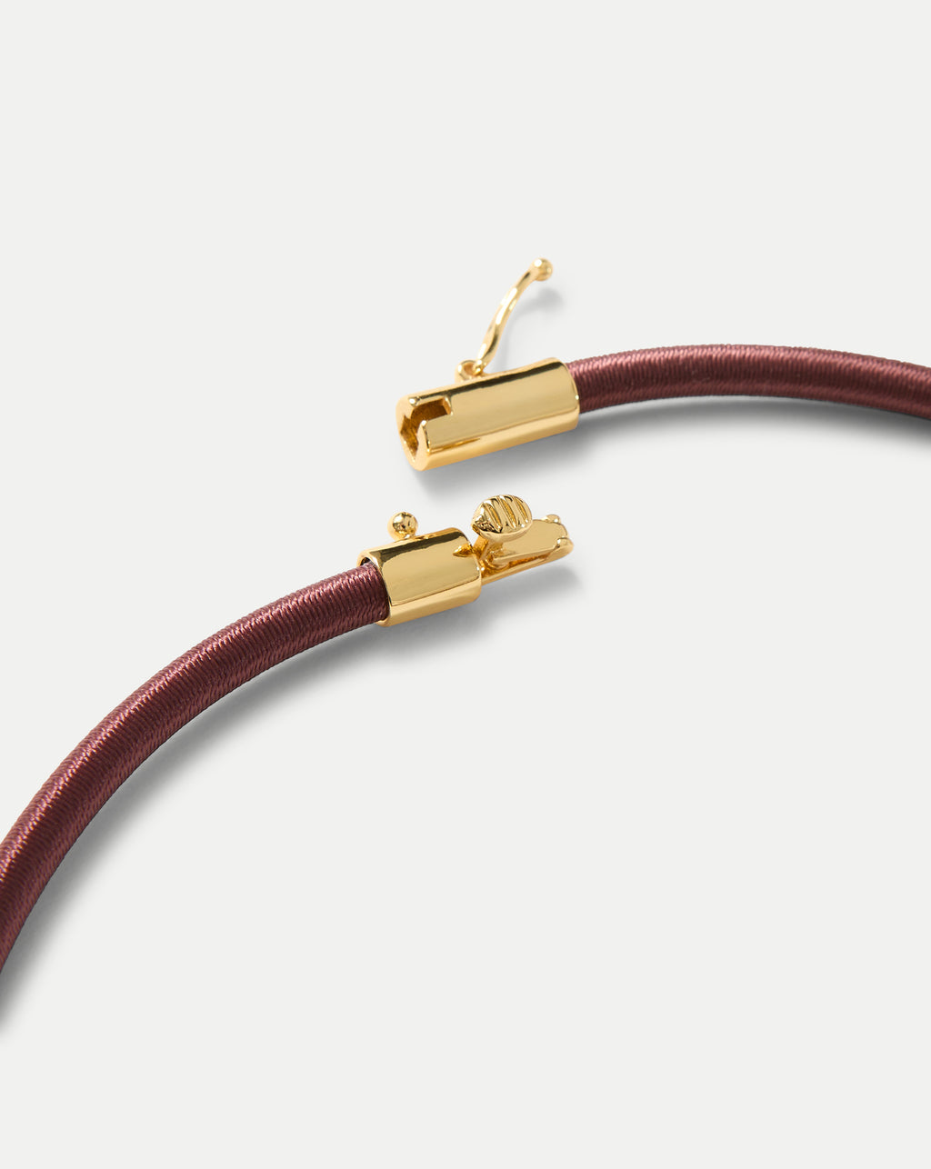 Veronica Beard Burgundy Cord Pendant Necklace