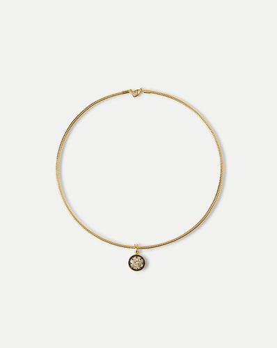 Veronica Beard Gold Snake Chain Pendant Necklace - Gold