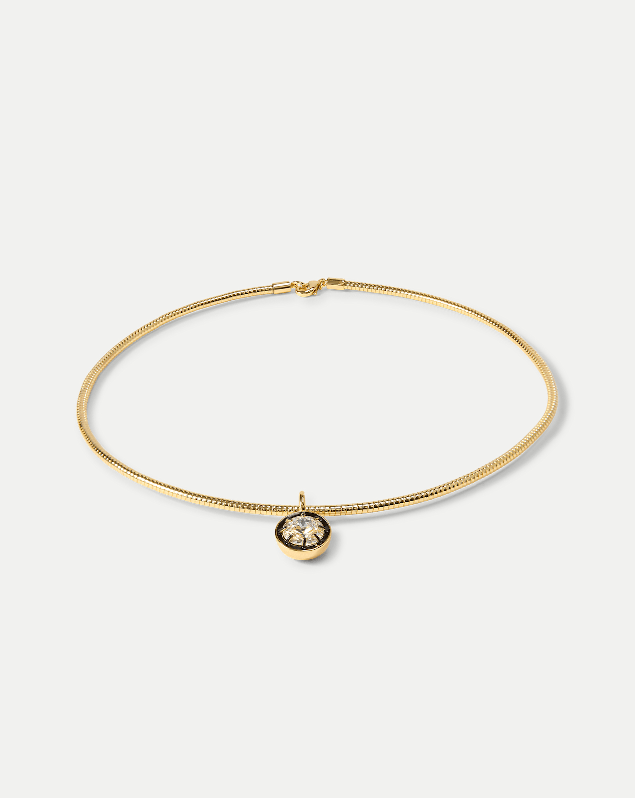 Veronica Beard Gold Snake Chain Pendant Necklace