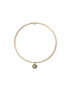 Veronica Beard Gold Snake Chain Pendant Necklace Gold