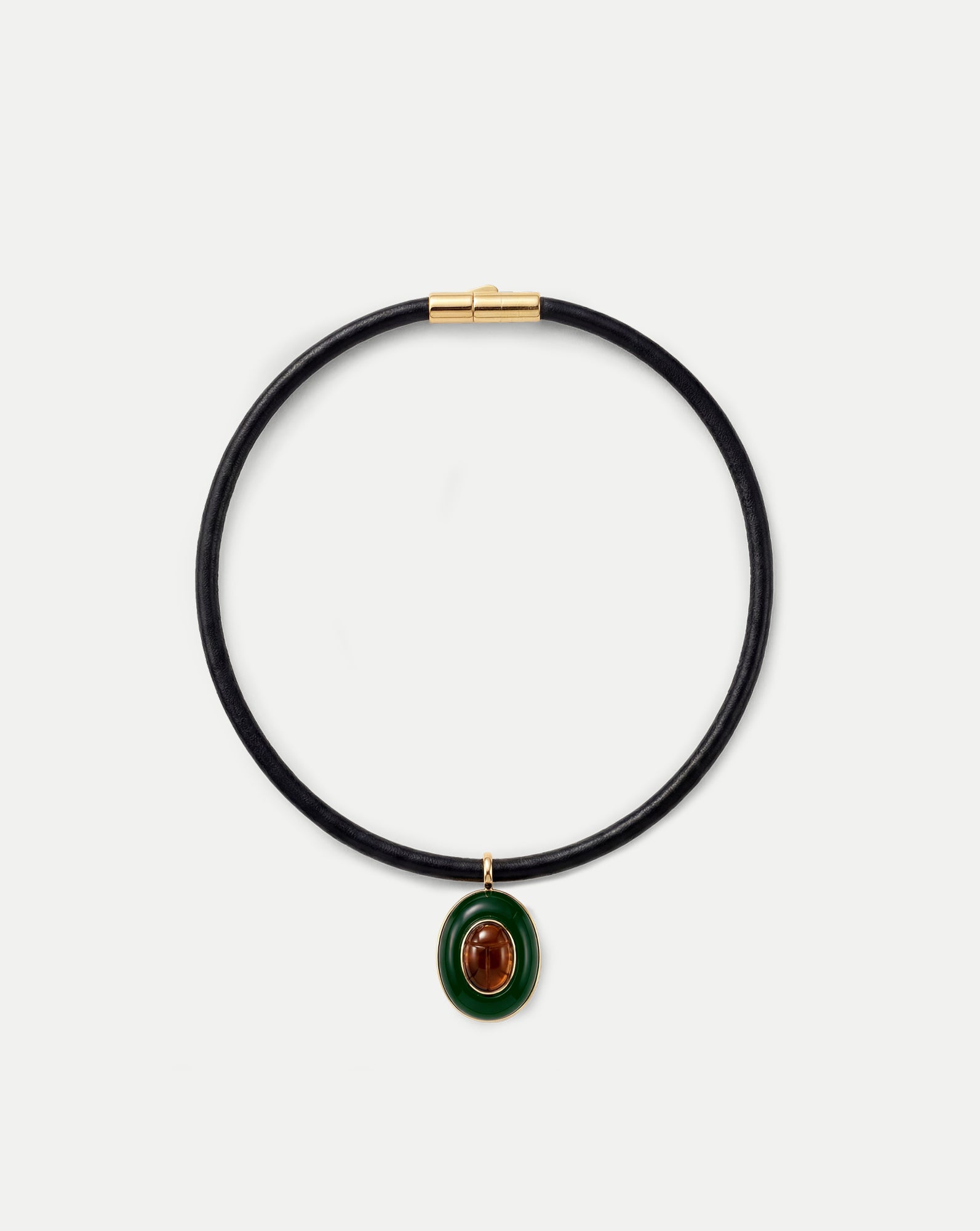 Tiger S Eye Pendant Necklace Green