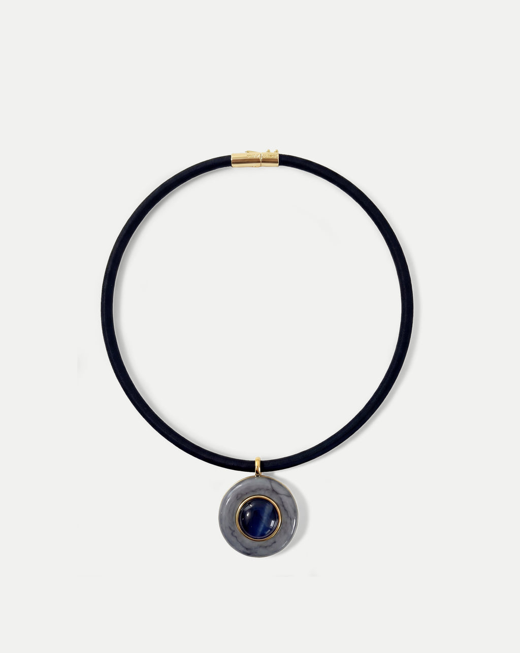 Veronica Beard Round Doublet Pendant Necklace - Blue