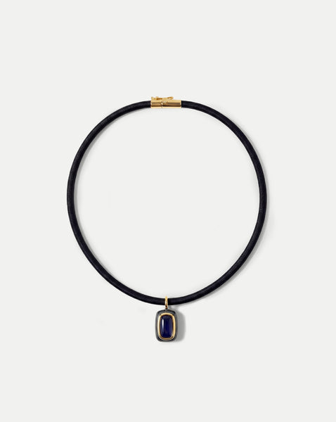 アクセサリー doublet dead NECKLACE Rectangle Doublet Pendant Necklace in Blue | Veronica Beard