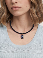 Rectangle Doublet Pendant Necklace