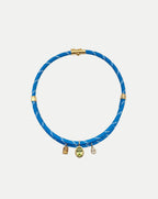 Veronica Beard Paracord Charm Necklace - Light Blue