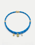Veronica Beard Paracord Charm Necklace - Light Blue