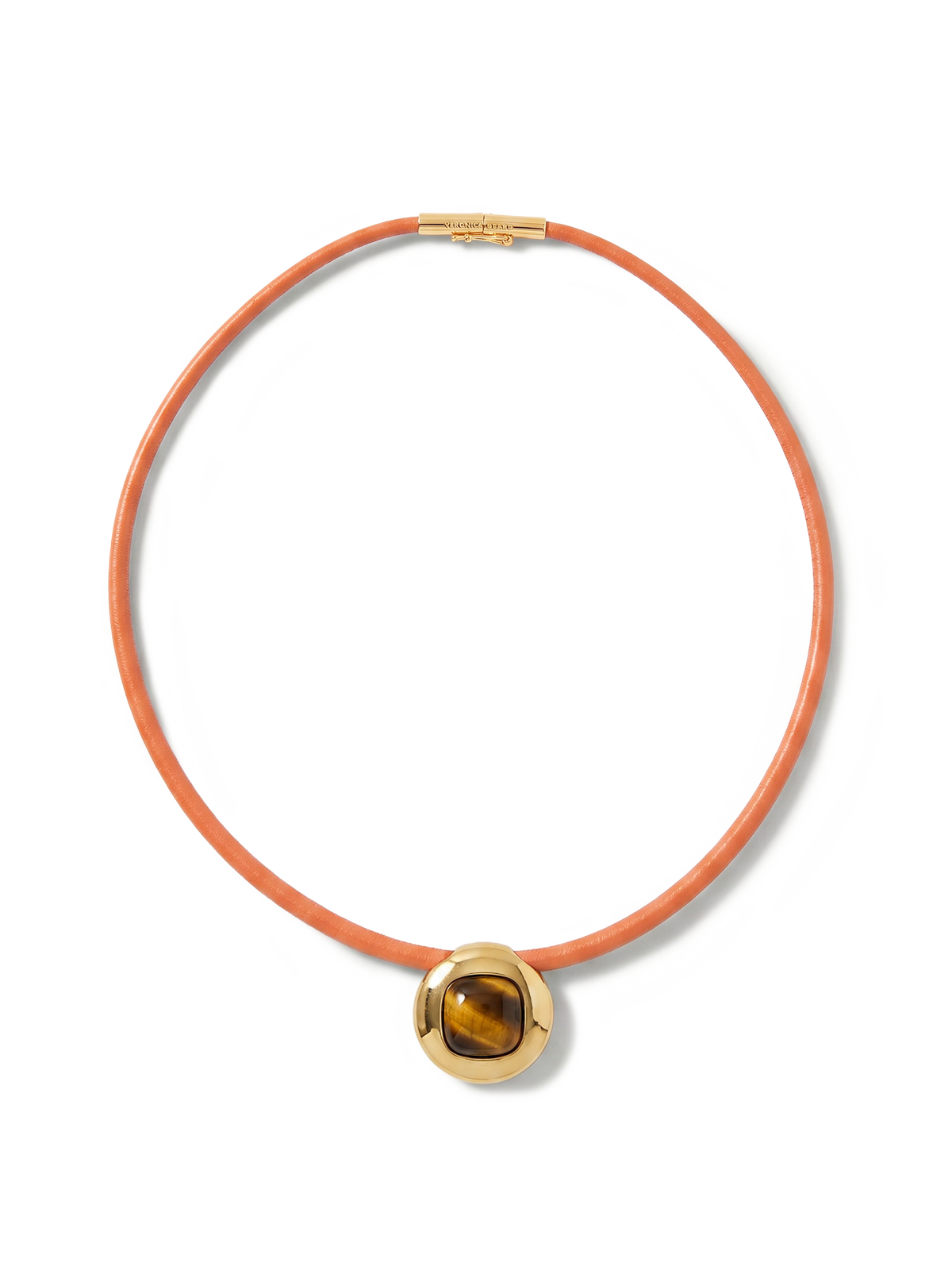 アクセサリー No.1284Nissan Laurel & President /CEDRIC Tiger's Eye Leather Cord Necklace in Brown | Veronica Beard
