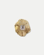 Veronica Beard Gold Floral Brooch - Gold