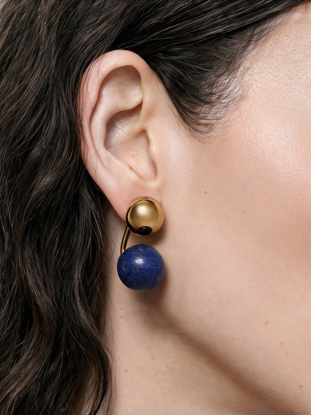 Lapis Drop Earring