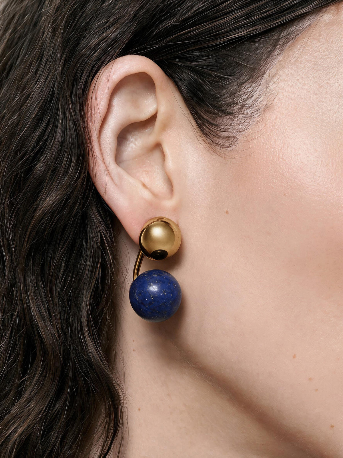 Lapis Drop Earring