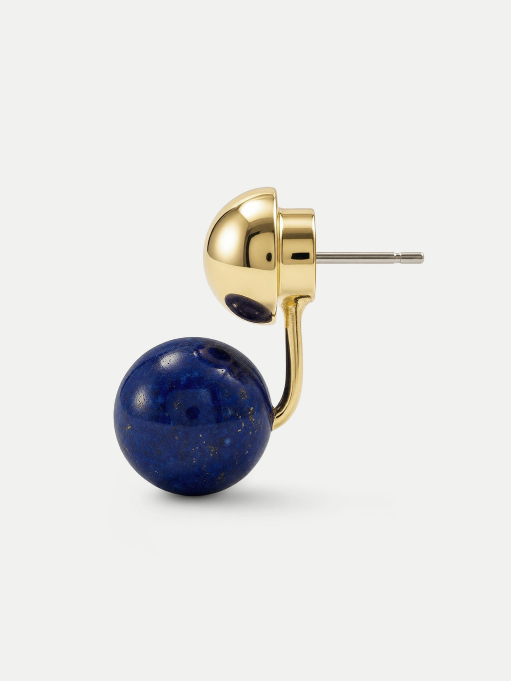 Veronica Beard Gold and lapis lazuli stud earring